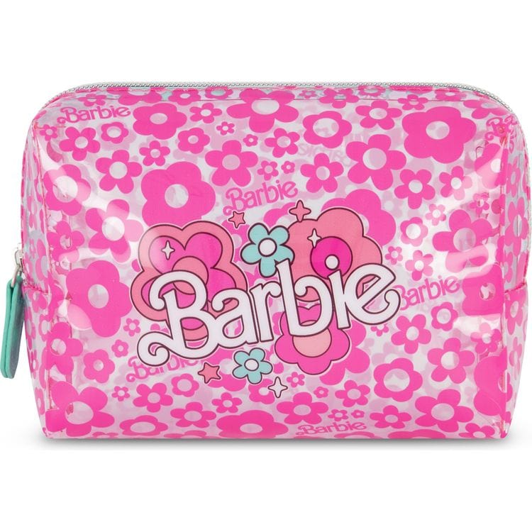 Barbie Barbie PVC Rectangular Cosmetic Bag - Floral Pattern