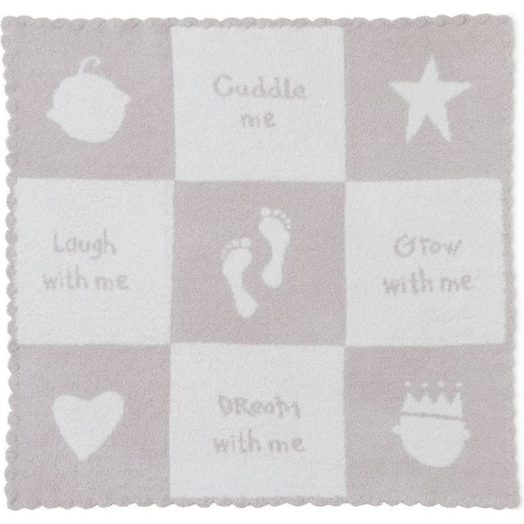 Barefoot Dreams CozyChic Cuddle Receiving Blanket - Stone/Cream