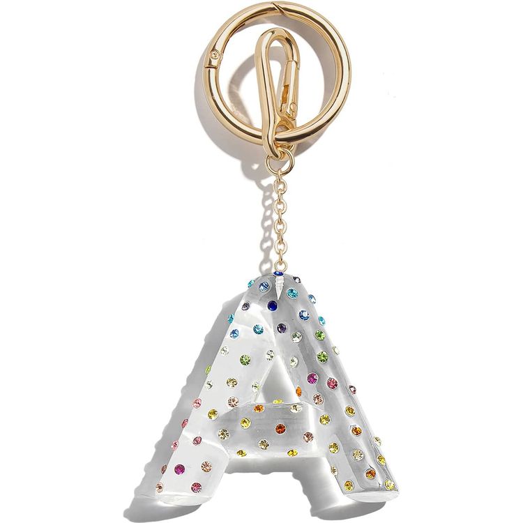 BaubleBar Confetti Initial Bag Charm - A