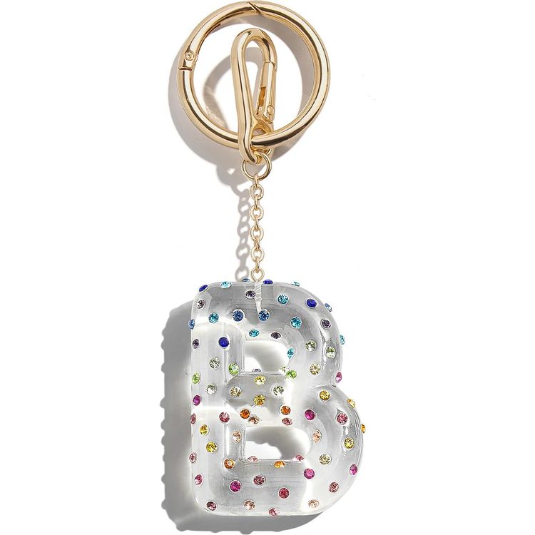 BaubleBar Confetti Initial Bag Charm - B