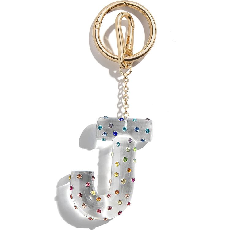 BaubleBar Confetti Initial Bag Charm - J