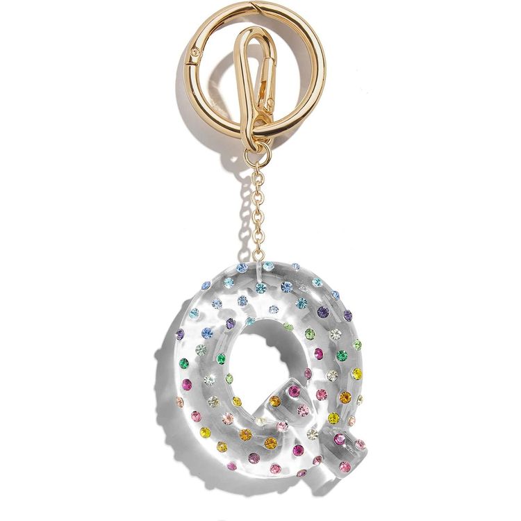 BaubleBar Confetti Initial Bag Charm - Q