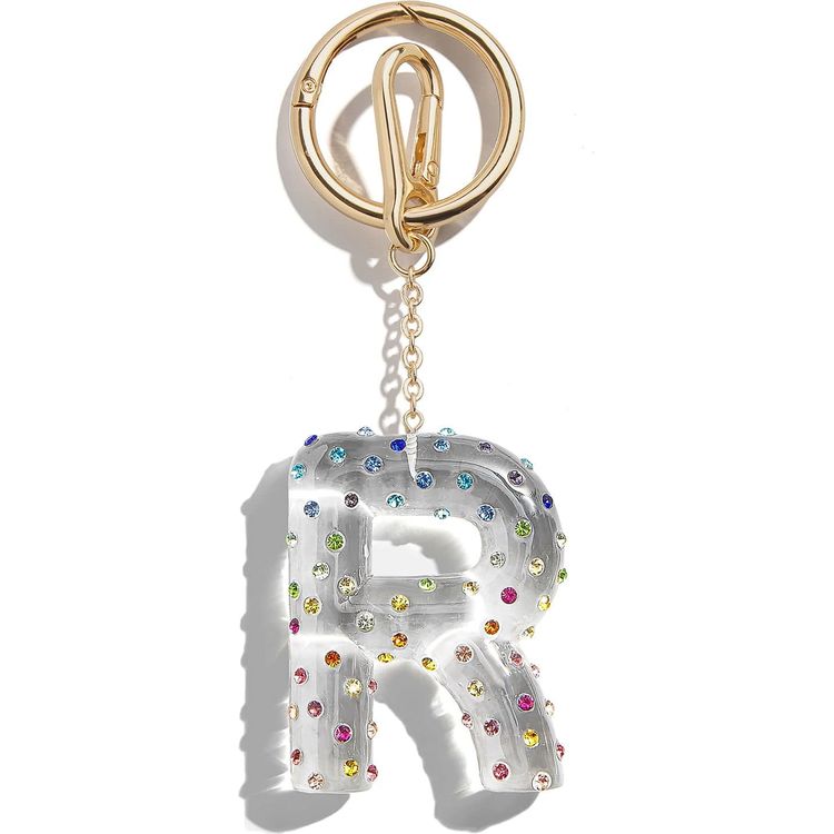 BaubleBar Confetti Initial Bag Charm - R