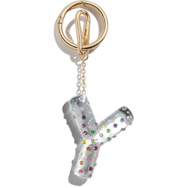 BaubleBar Confetti Initial Bag Charm - Y