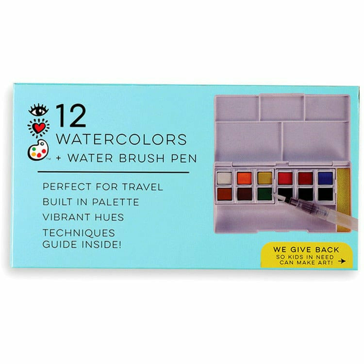 iHeartArt iHeartArt 12 Watercolors Set