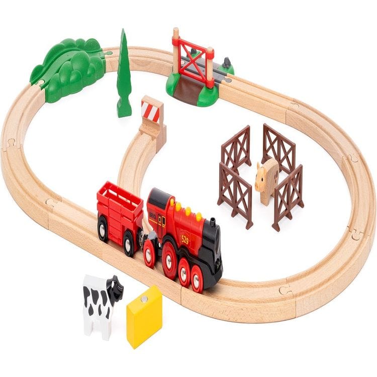 Brio Mighty Red Farm Train Set