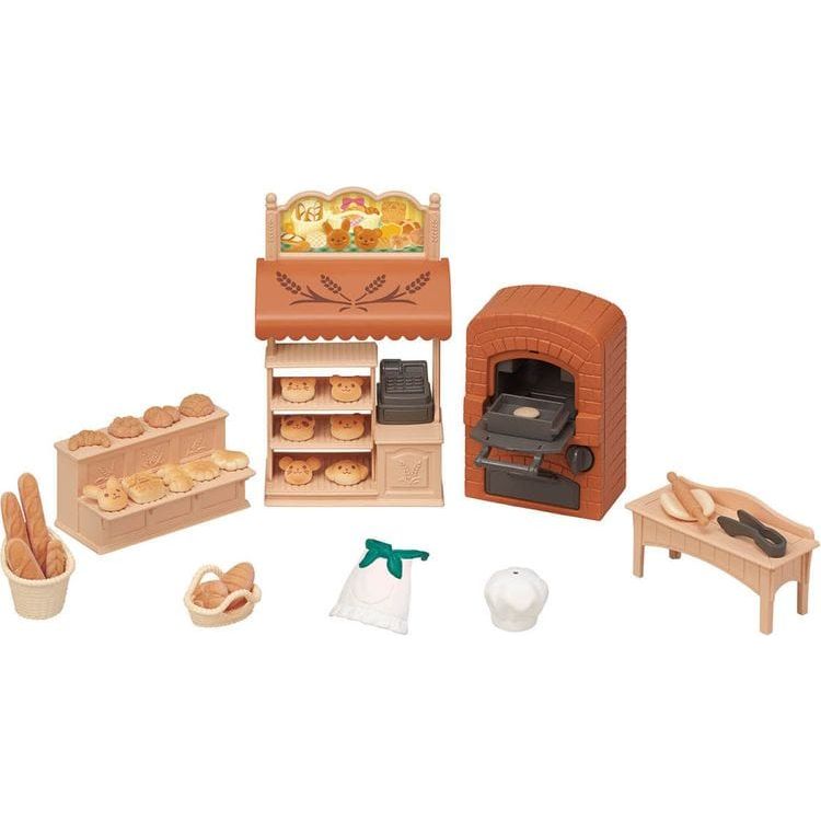 Calico Critters Calico Critters Bakery Shop Starter Set, Dollhouse Playset with Furniture and Accessories