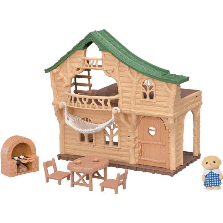 Calico Critters Calico Critters Lakeside Lodge Gift Set, Dollhouse Playset with Figure and Furniture