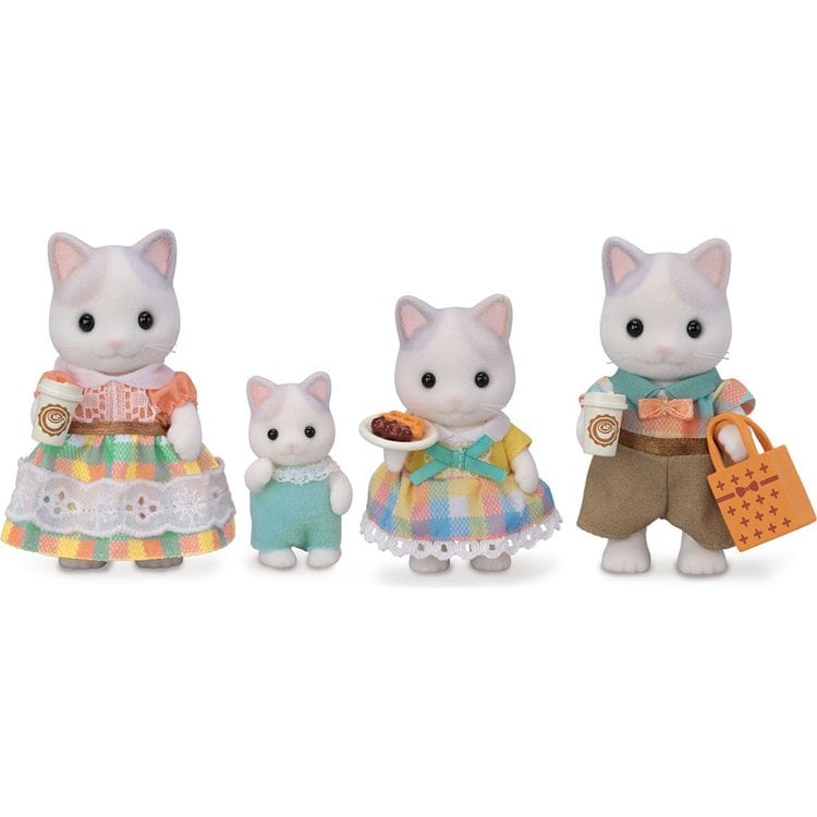 Calico Critters Calico Critters Latte Cat Family - Set of 4 Collectible Doll Figures