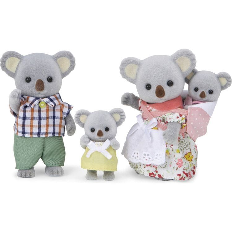 Calico Critters Calico Critters Outback Koala Family, Set of 4 Collectible Doll Figures