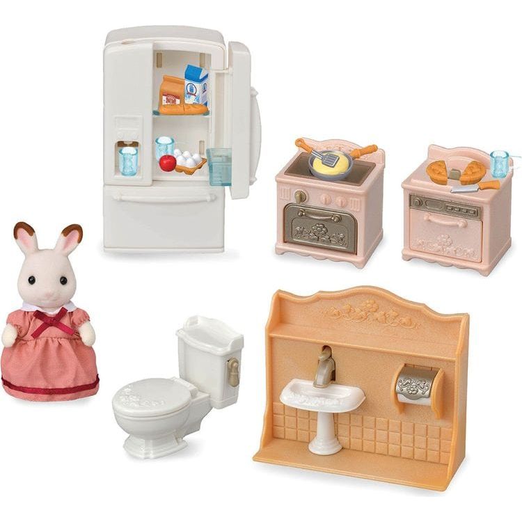 Calico Critters Calico Critters Playful Starter Furniture Set, Dollhouse Furniture Set with Figure and