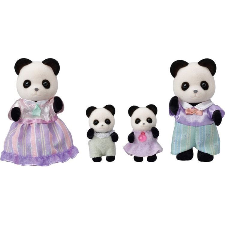 Calico Critters Calico Critters Pookie Panda Family, Set of 4 Collectible Doll Figures