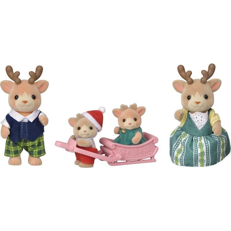 Calico Critters Calico Critters Reindeer Family, Set of 4 Collectible Doll Figures