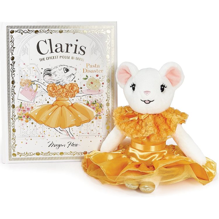 Claris - The Chicest Mouse in Paris™ Claris The Mouse: Pasta Disaster & Tangerine Plush Book Bundle