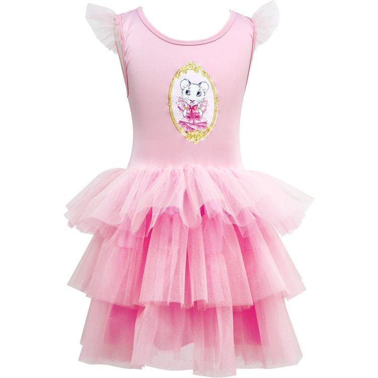 Claris - The Chicest Mouse in Paris™ Claris Fashion Tulle Dress in Pink - Size 5-6 Years