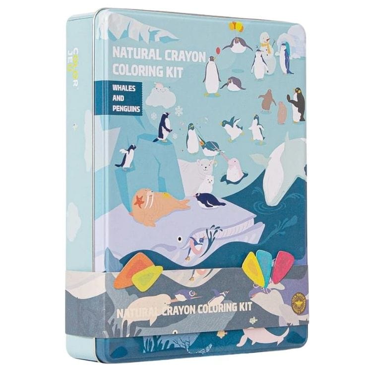 ColorJeu Coloring Kit Party Set - Whales and Penguins