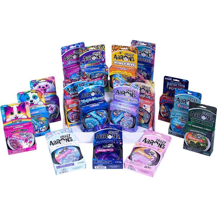 Crazy Aaron's Full Size 4” Thinking Putty Trendsetter Bundle