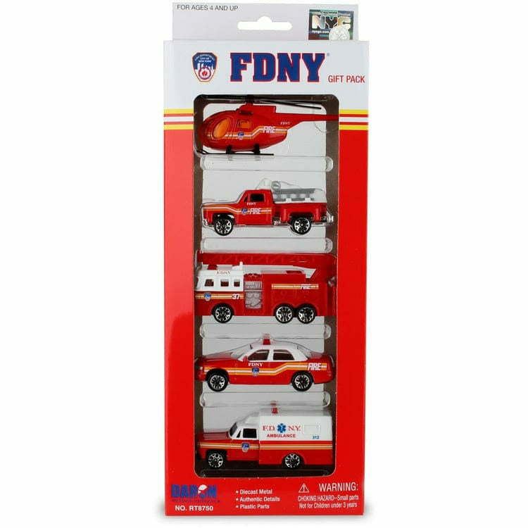 Daron Worldwide Trading, Inc. FDNY 5-Piece Vehicle Gift Pack