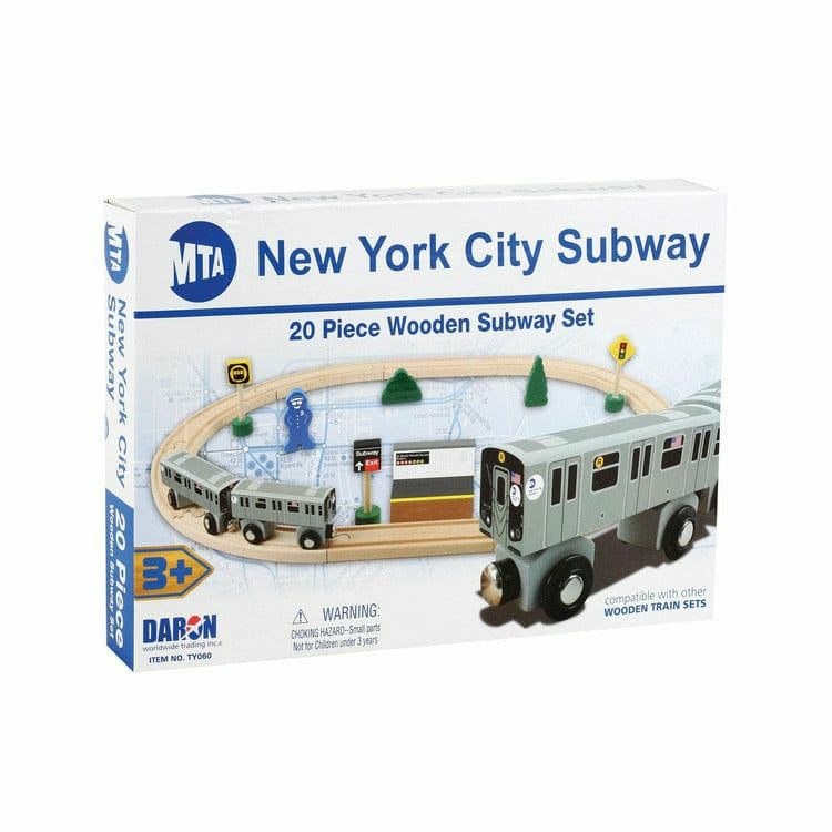 Daron Worldwide Trading, Inc. MTA 20 Piece Wooden Subway Set