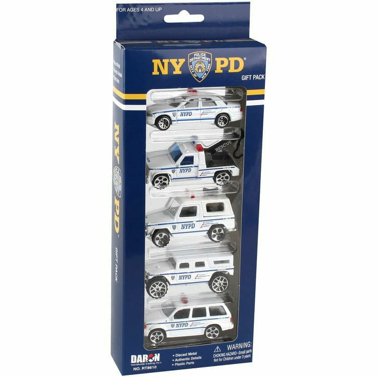 Daron Worldwide Trading, Inc. NYPD 5-Piece Vehicle Gift Pack