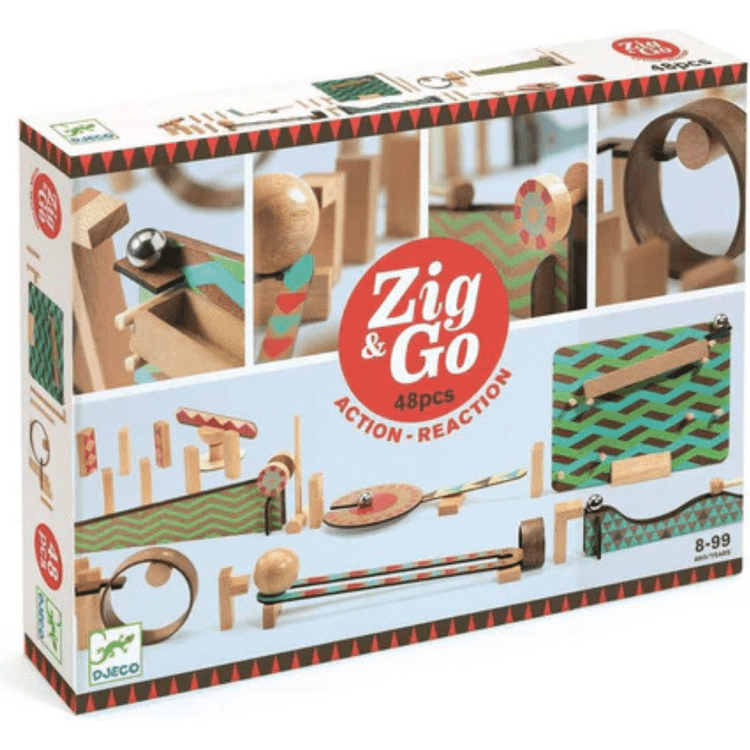 Djeco Zig & Go 48 Piece Chain Reaction Construction Set