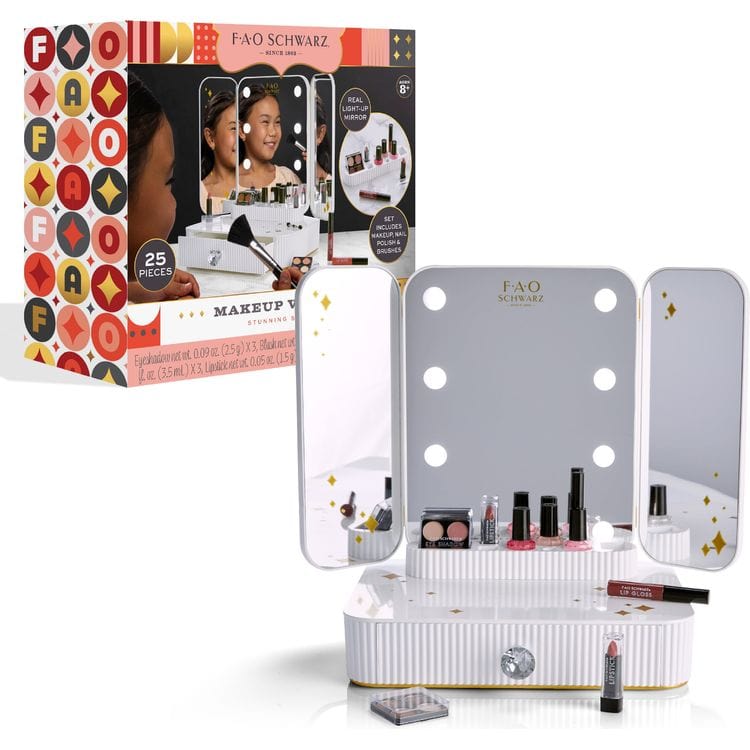 FAO Schwarz 25-Piece Stunning Style Makeup Vanity Set