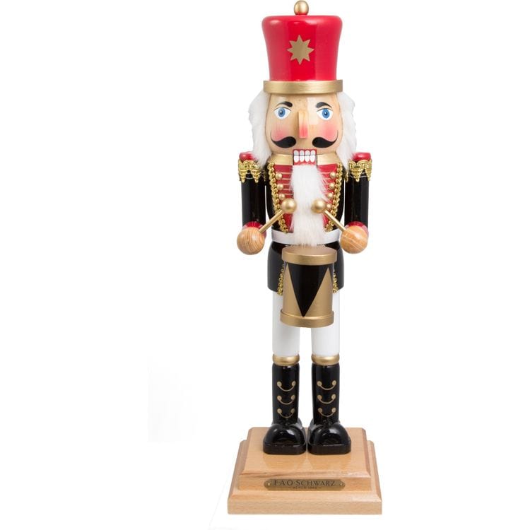 FAO Schwarz 20 Inch Drumming Wooden Prince Nutcracker