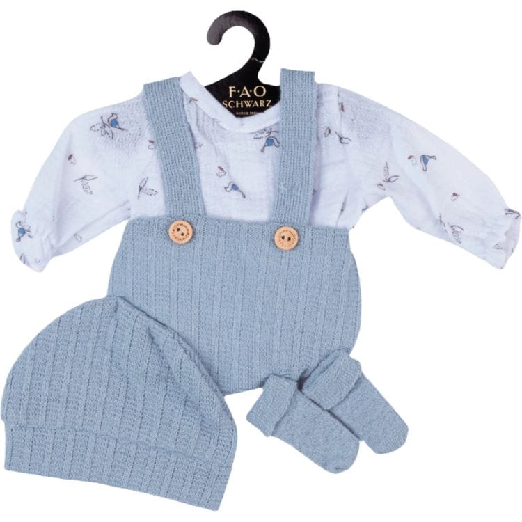 FAO Schwarz My FAO Doll Outfit - Blue Dungarees With Shirt