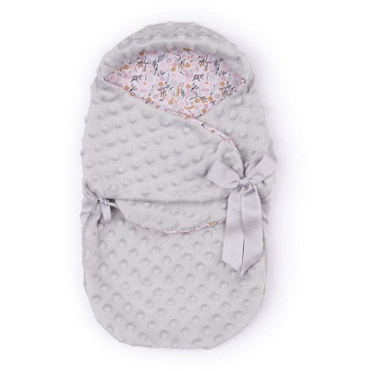 FAO Schwarz My FAO Doll Swaddle - Grey Dots & Flowers