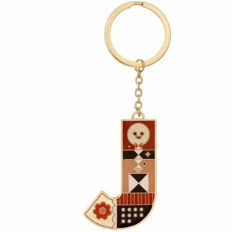 FAO Schwarz Small Initial FAO Keychain - Letter J