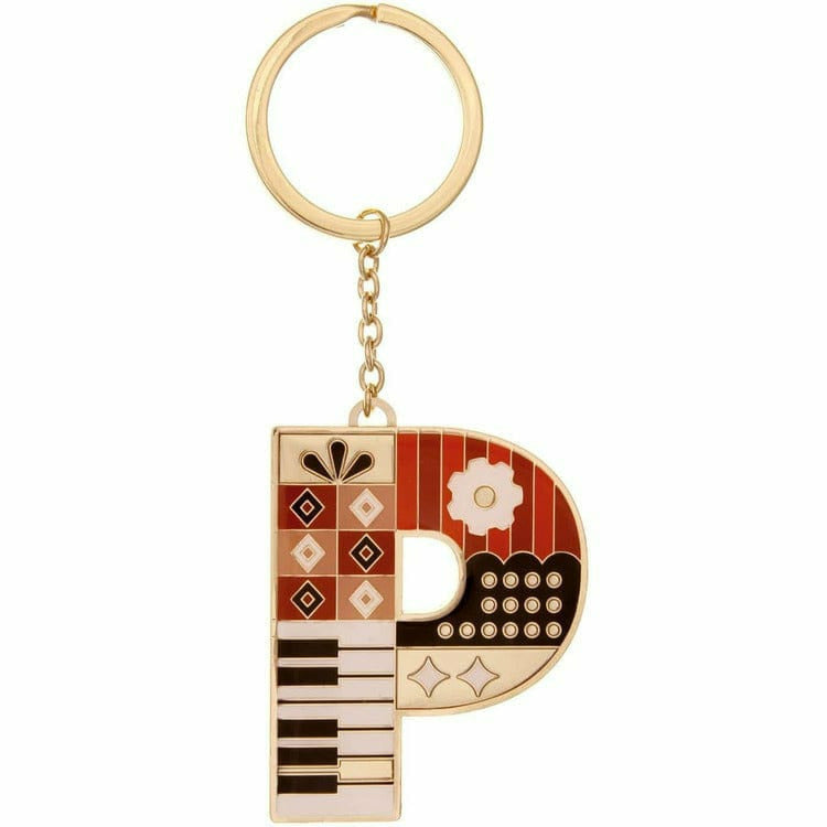 FAO Schwarz Small Initial FAO Keychain - Letter P