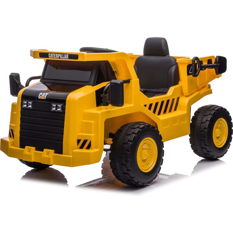 Freddo 12V CAT Dump Truck 1-Seater Ride On - Yellow