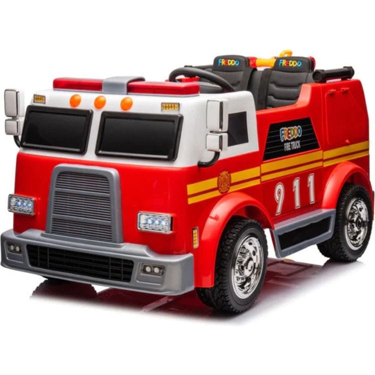 Freddo 24V Freddo Fire Truck 2-Seater Ride on - Red