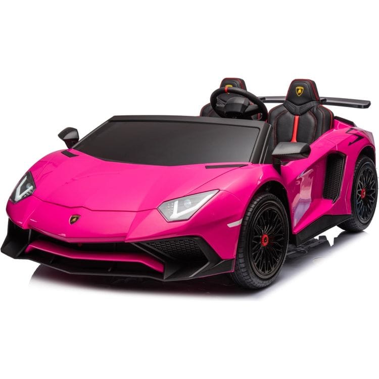 Freddo 24V Lamborghini Aventador 2 Seater Ride on Car for Kids - Pink