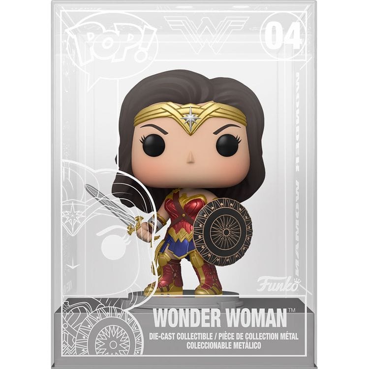 Funko POP Heroes: Wonder Woman Figure with Shield - Diecast