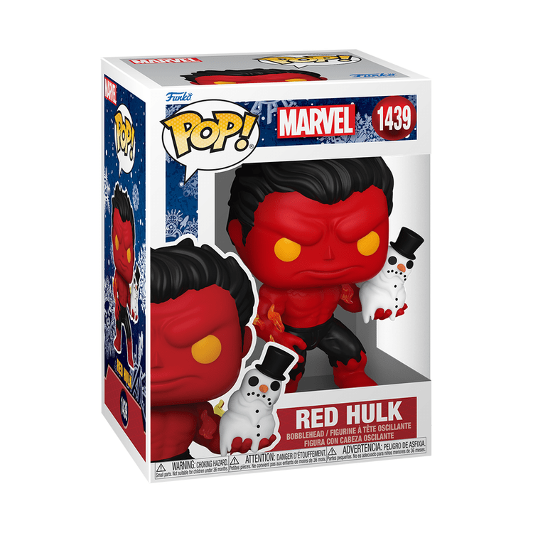 Funko POP Marvel: Holiday– Red Hulk with Snowman