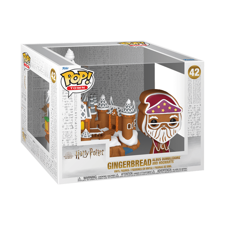 Funko POP Town! Harry Potter Gingerbread Albus Dumbledore and Hogwarts