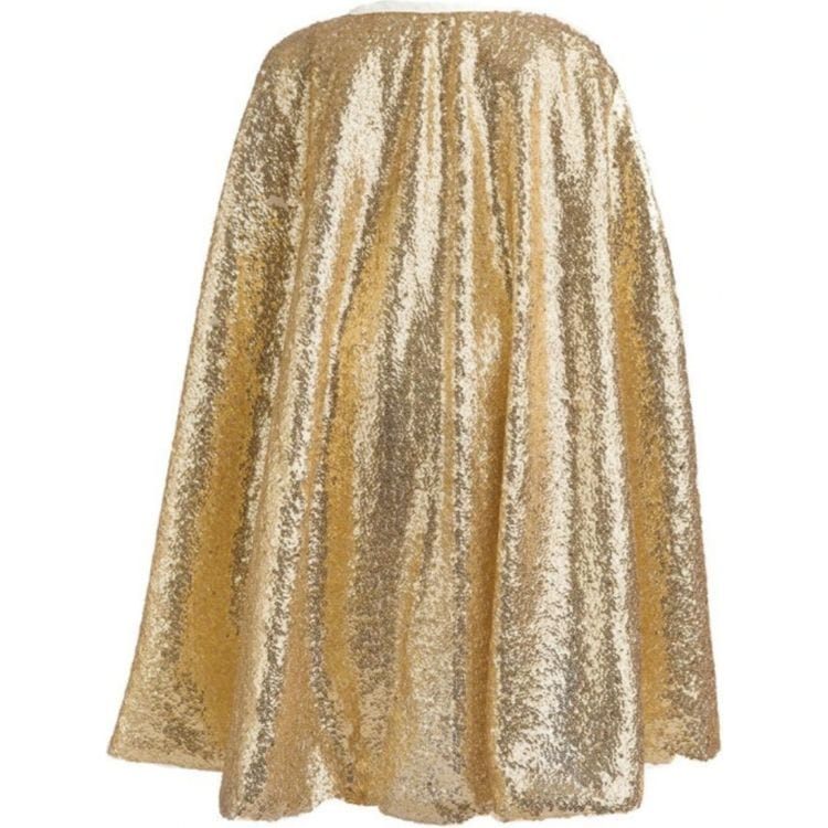 Great Pretenders Gracious Gold Sequins Cape, Size 5-6