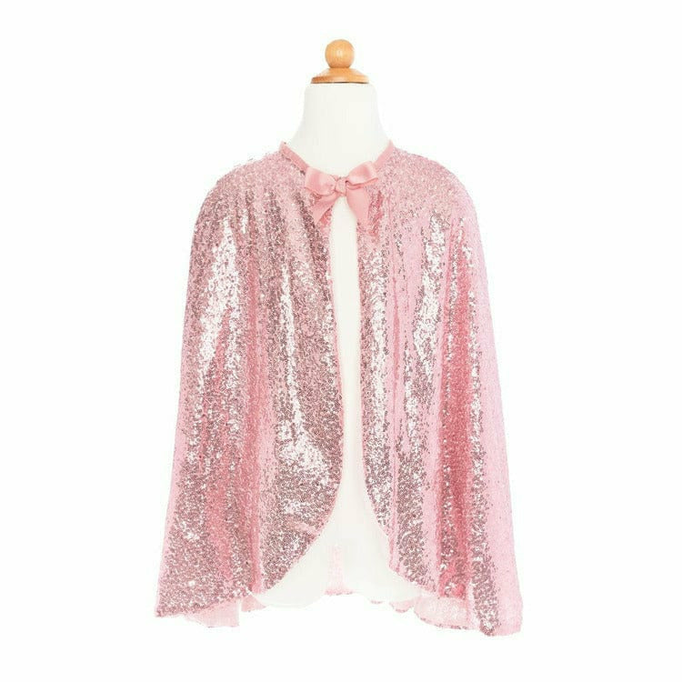 Great Pretenders Precious Pink Sequins Cape, Size 5-6