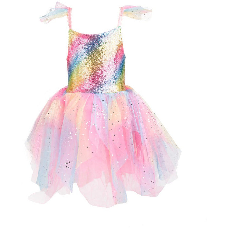 Great Pretenders Rainbow Fairy Dress & Wings - Size 3-4