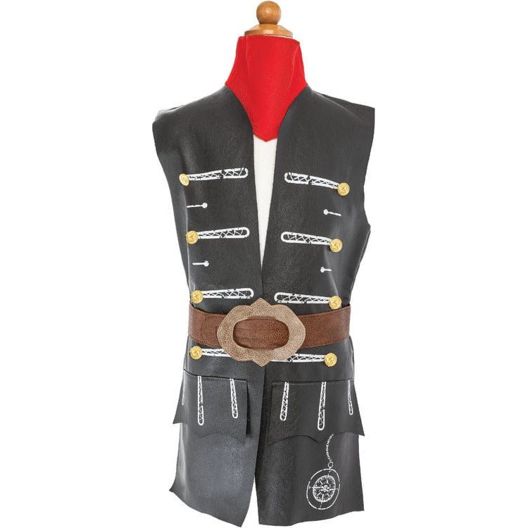 Great Pretenders Skully Pirate Vest, Belt & Scarf- Size 3-4 Years