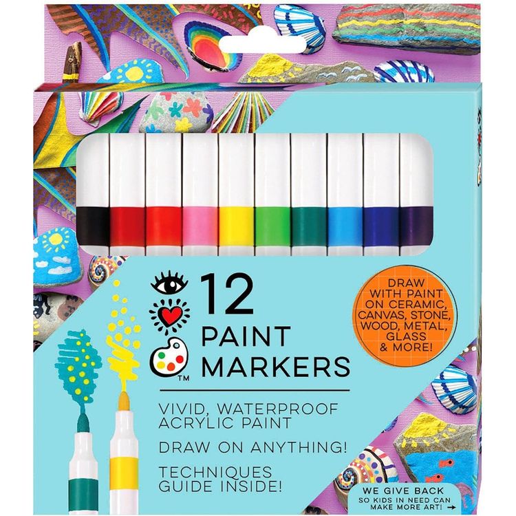 iHeartArt 12 Acrylic Paint Markers