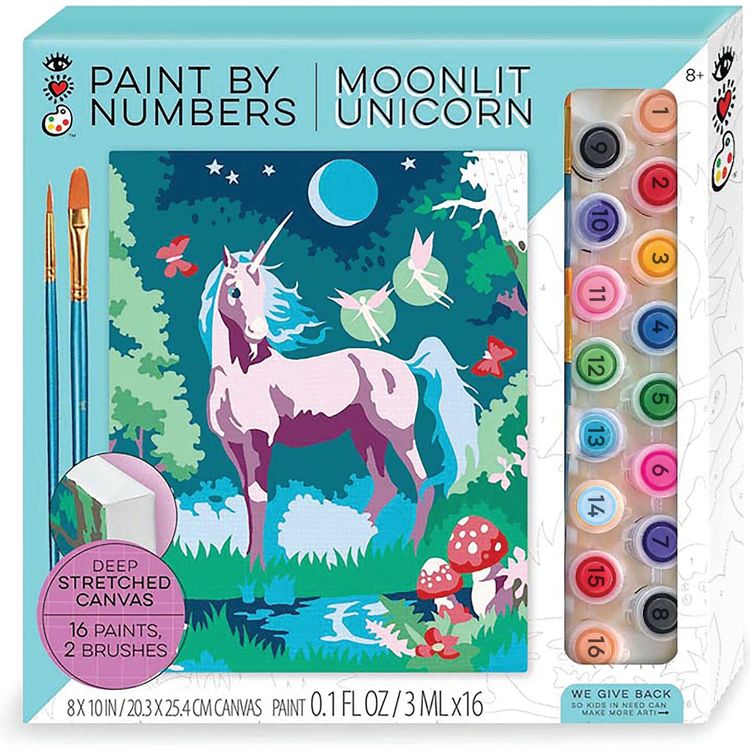 iHeartArt Paint By Number - Moonlit Unicorn