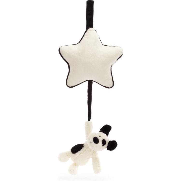 Jellycat, Inc. Bashful Black & Cream Puppy Musical Pull