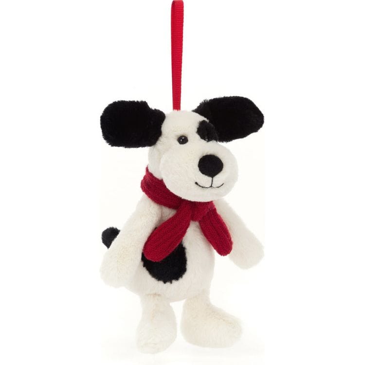 Jellycat, Inc. Bashful Black & Cream Puppy Ornament