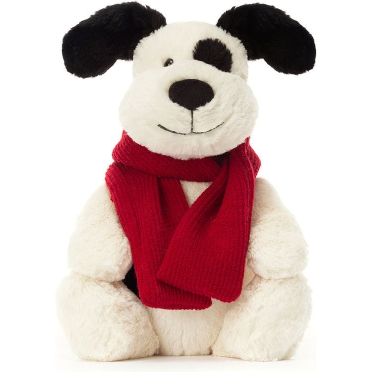 Jellycat, Inc. Bashful Winter Black & Cream Puppy