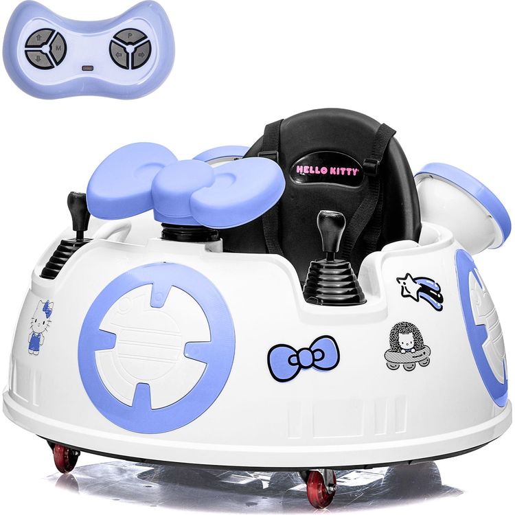 Kool Karz Playground 6V Hello Kitty Space Explorer Bumper Car with Remote Control