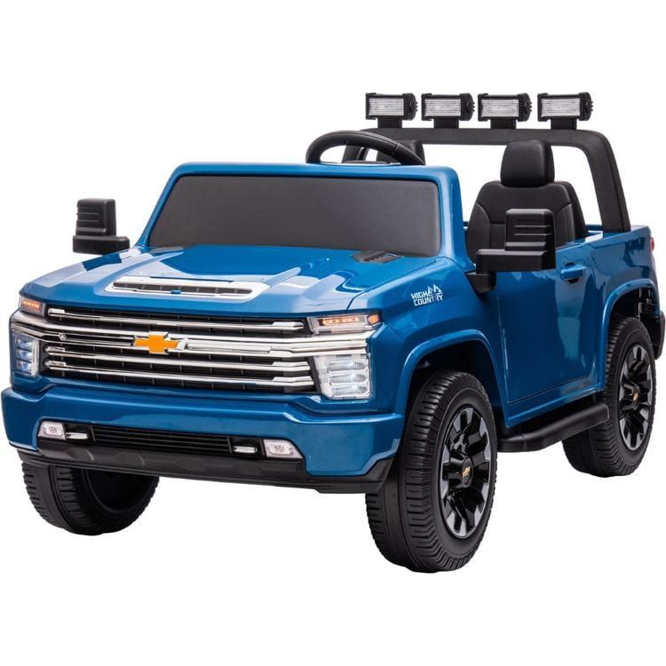 Kool Karz Playground Chevrolet Silverado 24V Ride On 2-Seater Truck Blue