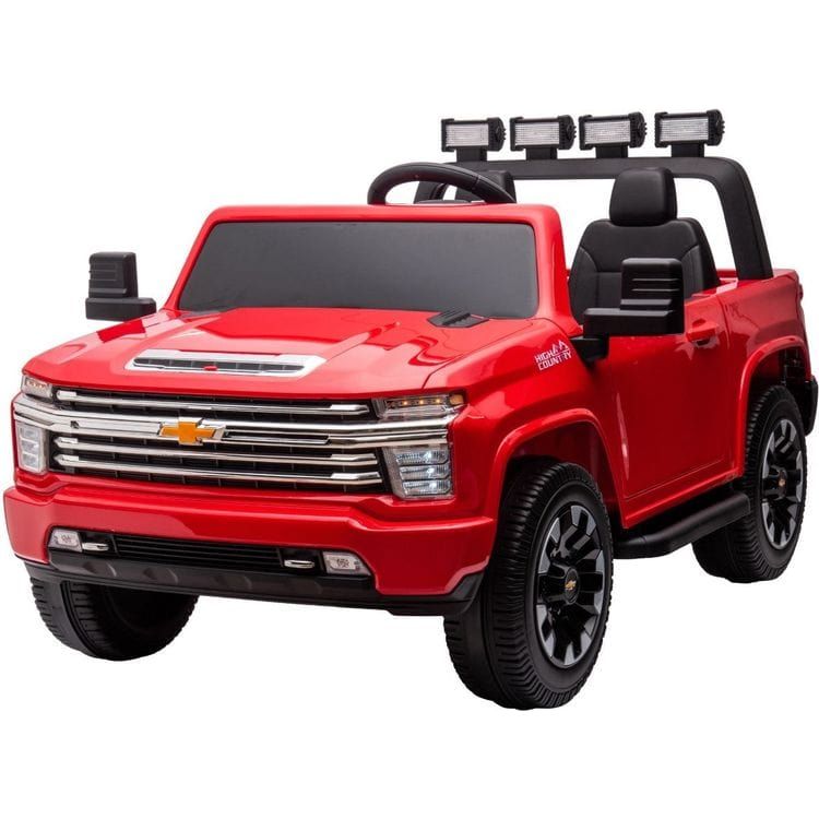 Kool Karz Playground Chevrolet Silverado 24V Ride On 2-Seater Truck Red