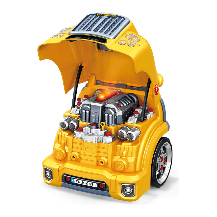 Kool Karz Playground Big School Bus Engine Repair Toy Set